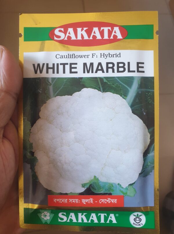 sakata Cauliflower, White Marble Seed