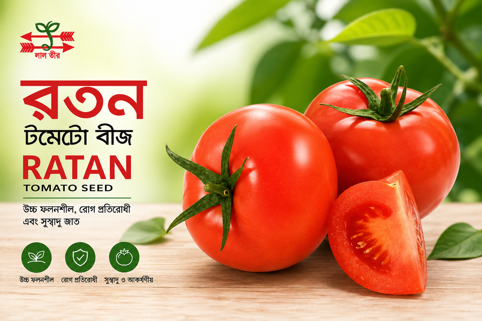 Ratan Tomato Seeds | রতন টমেটো বীজ | উচ্চফলনশীল টমেটো বীজ